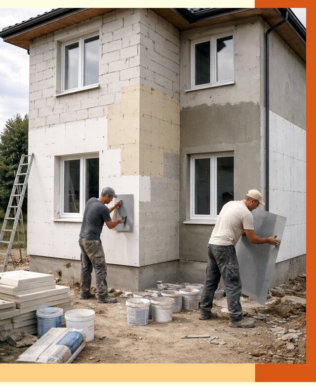 Утепление дома из газобетона в Соколе от 4376 руб./м² — заказать у ТепломастерСкл