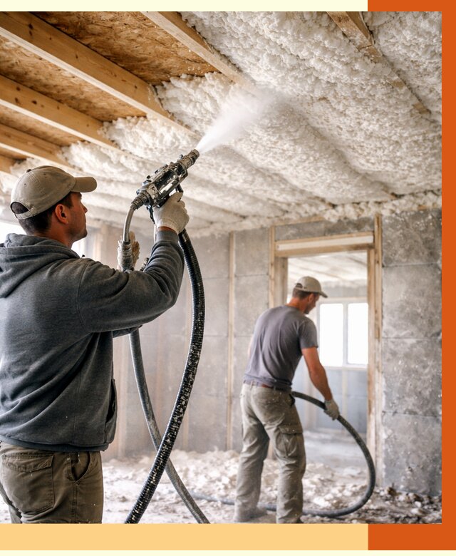 Утепление пеноизолом в Соколе от 1667 руб./м2 под ключ | ТепломастерСкл